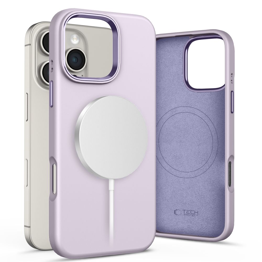 Θήκη κινητού Tech Protect iPhone 16 Pro Max Silicone Pure Magsafe - Mauve