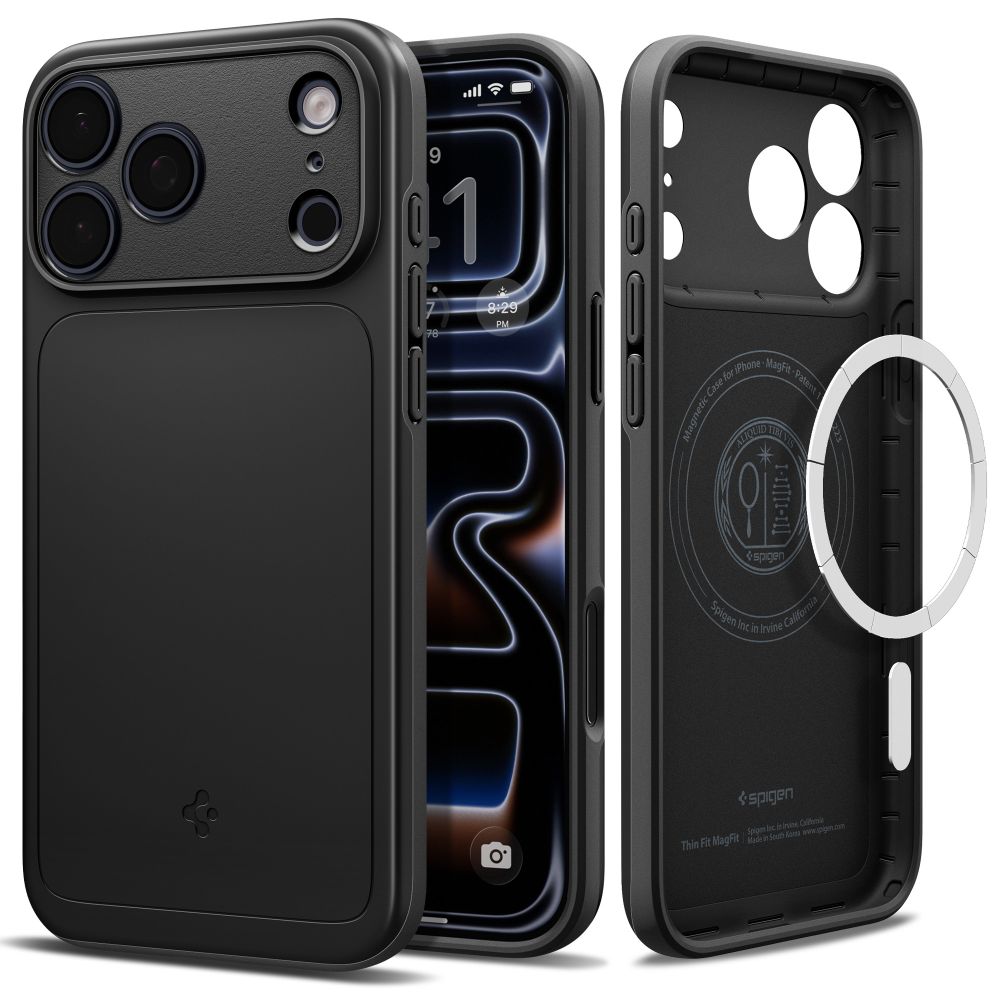 Θήκη Spigen Thin Fit MagFit MagSafe Black για iPhone 17 Pro και iPhone 18 Pro