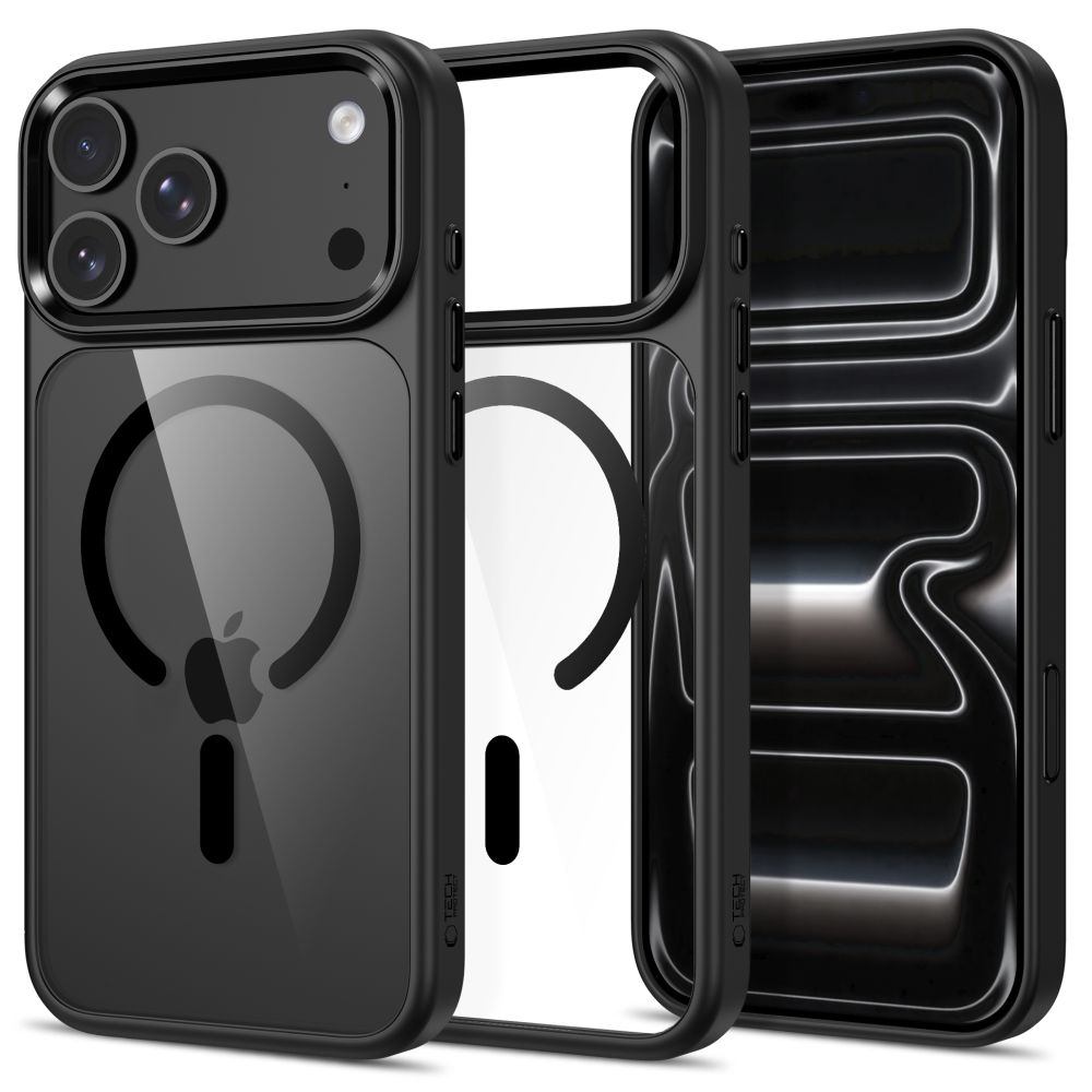 Θήκη Tech Protect MagMat MagSafe CC Black Clear για iPhone 17 Pro και iPhone 18 Pro