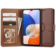 Θήκη Tech Protect Wallet - Καφέ για Xiaomi Redmi 14C / Poco C75 - Εμπρόσθια όψη.