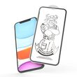 Προστατευτικό γυαλί Zifriend 3D Premium Glass με ακριβή σχεδίαση για το Vivo Y21s