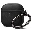 Μαύρη θήκη Spigen Urban Fit για AirPods 4 σε μοντέρνο σχεδιασμό.
