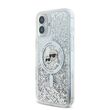 Θήκη iPhone 16 Karl Lagerfeld Liquid Glitter MagSafe Clear