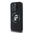 Πλάγια άποψη θήκης Karl Lagerfeld iPhone 16 Pro με βάση Ringstand