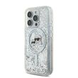 Πλάγια όψη θήκης Karl Lagerfeld Liquid Glitter για iPhone 16 Pro