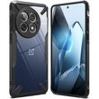 Πίσω μέρος της θήκης: Θήκη Ringke Fusion X Black για OnePlus 13 5G - Διάφανη με Ενισχυμένο BumperΠροβολή από πλάγια όψη: Ringke Fusion X Black - Ενισχυμένη Γωνιακή Προστασία για OnePlus 13 5G