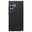 Μαύρη θήκη Spigen Galaxy S25 Ultra 5G με ματ φινίρισμα και έμφαση στην κάμερα.