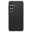 Ματ μαύρη θήκη Spigen Liquid Air που καλύπτει πλήρως το Samsung Galaxy S25+.
