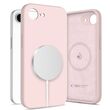 Tech Protect Liquid Silicone MagSafe - Pink Pearl τοποθετημένη στο iPhone 16e με minimal σχεδίαση.