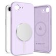 Tech Protect Liquid Silicone MagSafe - Mauve τοποθετημένη στο iPhone 16e με minimal σχεδίαση.