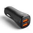 Κοντινή λήψη του Spigen EV302 που δείχνει τις δύο θύρες USB-A και την κομψή σχεδίαση.