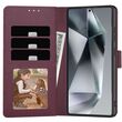 Samsung A36 Wallet θήκη με κάρτες σε χρώμα mulberry