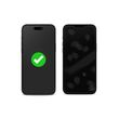 Ματ privacy tempered glass με μαύρο περίγραμμα για iPhone 16 Pro Max