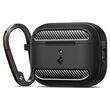 Θήκη Spigen Rugged Armor AirPods Pro 3 Black – μπροστινή όψη