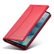 Leather flip case Motorola Edge 60 Pro 5G red