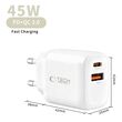 GaN fast charger 45W για iPhone και tablet