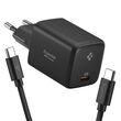 Spigen φορτιστής USB-C 45W Μαύρος με καλώδιο