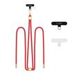 Tech-Protect C25 Rope Crossbody Strap Red Gold κορδόνι κινητού