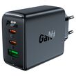 Acefast GaN Fast Charger 65W Black με 2 USB-C και USB-A