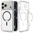 Spigen Ultra Hybrid Clear Graphite με TPU και PC για iPhone 17 Pro