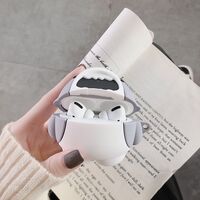 Ανθεκτική θήκη σιλικόνης AirPods 1 / 2 με σχέδιο Shark για καθημερινή χρήση