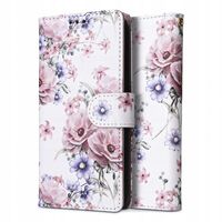 Θήκη Tech Protect Wallet Blossom για Xiaomi Redmi 14C και Poco C75 - Μπροστινή όψη με floral σχέδιο.