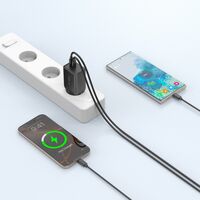 Φορτιστής Tech Protect Fast Charger 2-Port USB-C  PD45W Gan  - Black-4