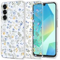 Tech-Protect Flexair Clear Θήκη Samsung Galaxy A16 - Διάφανη με λουλούδια