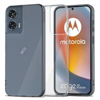 Tech-Protect Flexair θήκη Motorola Edge 50 Fusion 5G σε λευκό φόντο, διαφανής σχεδιασμός.
