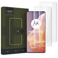Προστατευτικό γυαλί Hofi UV Glass Pro+ τοποθετημένο στη συσκευή Motorola Moto G85 5G