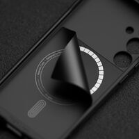 Λεπτομέρεια της κάμερας προστατευμένη με τη θήκη Ringke Onyx Magnetic Black