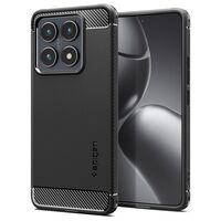 Θήκη Spigen Rugged Armor για Xiaomi 14T Pro σε μαύρο χρώμα, μπροστινή όψη