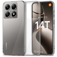 Θήκη Tech-Protect Xiaomi 14T Pro Flexair Hybrid - Clear με τοποθετημένο τηλέφωνο.