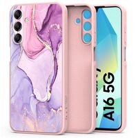 Samsung Galaxy A16 με τη θήκη Tech-Protect Icon Marble μπροστά