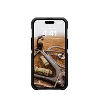 Μπροστινή όψη θήκης UAG Metropolis LT Kevlar Black για iPhone 15