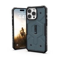 Μπροστινή όψη της θήκης UAG Pathfinder MagSafe σε Cloud Blue για iPhone 16 Pro Max.