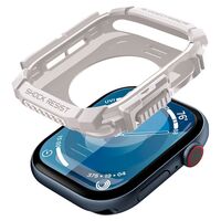 Κοντινή λήψη της θήκης Spigen Rugged Armor για προστασία Apple Watch