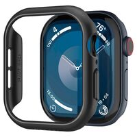 Θήκη Spigen Thin Fit για Apple Watch Series 10 (42mm) σε μαύρο χρώμα, μπροστινή όψη