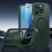 Προστατευτικό οθόνης και φακού κάμερας για το iPhone 16 Pro Max από το σετ ESR Classic Pro σε Frosted Green