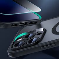 Θήκη iPhone 16 Pro Max με ενισχυμένες γωνίες Air Guard σε Frosted Black