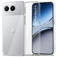 Διάφανη θήκη Tech-Protect Flexair Hybrid σε OnePlus Nord 4 5G, που αναδεικνύει την κομψή σχεδίαση του κινητού.