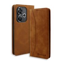 Θήκη Bodycell PU Leather Book Xiaomi Poco F6 σε καφέ χρώμα