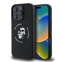 Θήκη Karl Lagerfeld iPhone 16 Pro MagSafe - Σχέδιο Karl & Choupette (Κεντρική όψη)