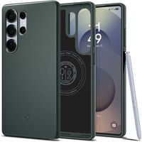 Μπροστινή όψη της θήκης Spigen Thin Fit σε Abyss Green για Samsung Galaxy S25 Ultra 5G