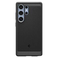 Θήκη Spigen Rugged Armor Mag τοποθετημένη σε Samsung Galaxy S25 Ultra 5G με MagSafe αξεσουάρ