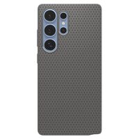Ματ γκρι φινίρισμα της θήκης Spigen Galaxy S25 Ultra 5G που αναδεικνύει την κάμερα.