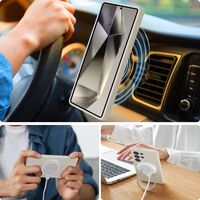 Συμβατή με ασύρματη φόρτιση Tech Protect θήκη Galaxy S25 Ultra 5G Cosmic Latte