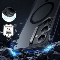 Ματ μαύρη πίσω πλευρά της ESR HaloLock MagSafe - Frosted Black που αναδεικνύει τον κομψό σχεδιασμό της.