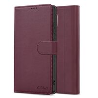 Εμπρόσθια όψη θήκης Tech-Protect Wallet Mulberry για Xiaomi Redmi Note 14 Pro 5G