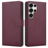 Tech-Protect Wallet θήκη για Samsung Galaxy S25 Ultra 5G σε απόχρωση Mulberry